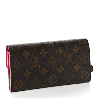 Louis Vuitton Monogram Bloom Flower Emilie Wallet 3 of 7