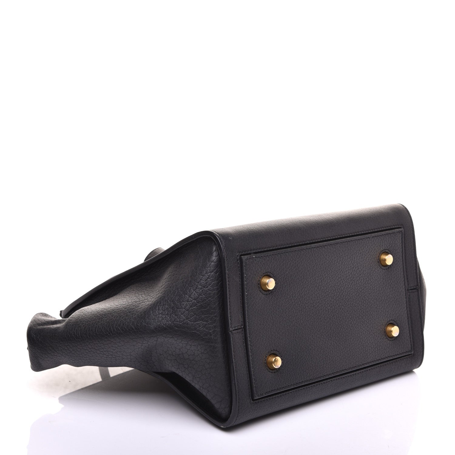 Celine Crisped Calfskin Small Tie Knot Tote Black 4 of 8