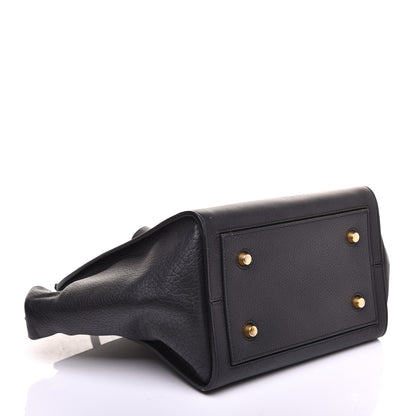 Celine Crisped Calfskin Small Tie Knot Tote Black 4 of 8