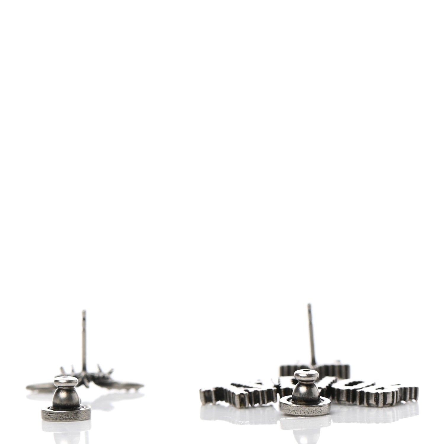 Christian Dior Palladium Crystal J'adior Earrings 3 of 4