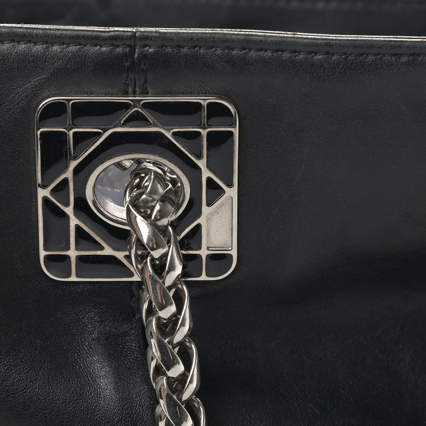 Lambskin Cannage Dior So Dior Tote Black