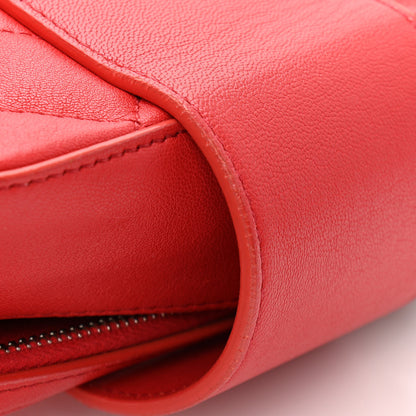 Chanel Lambskin Quilted Mini CC Box Camera Bag Red 13 of 14