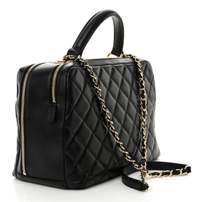 Chanel Lambskin Quilted Large Trendy CC Bowling Bag Black 3 of 13