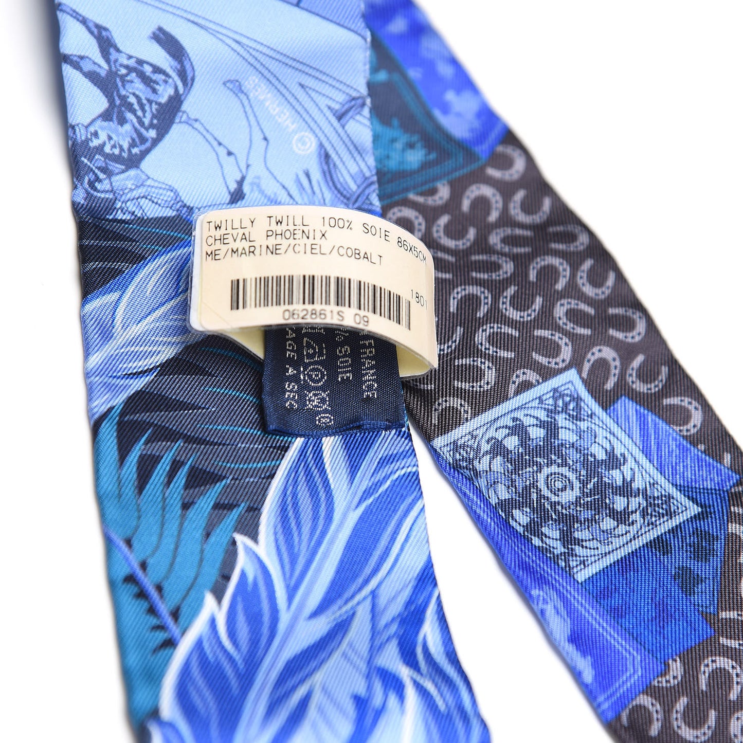 Silk Cheval Phoenix Twilly Marine Ciel Cobalt