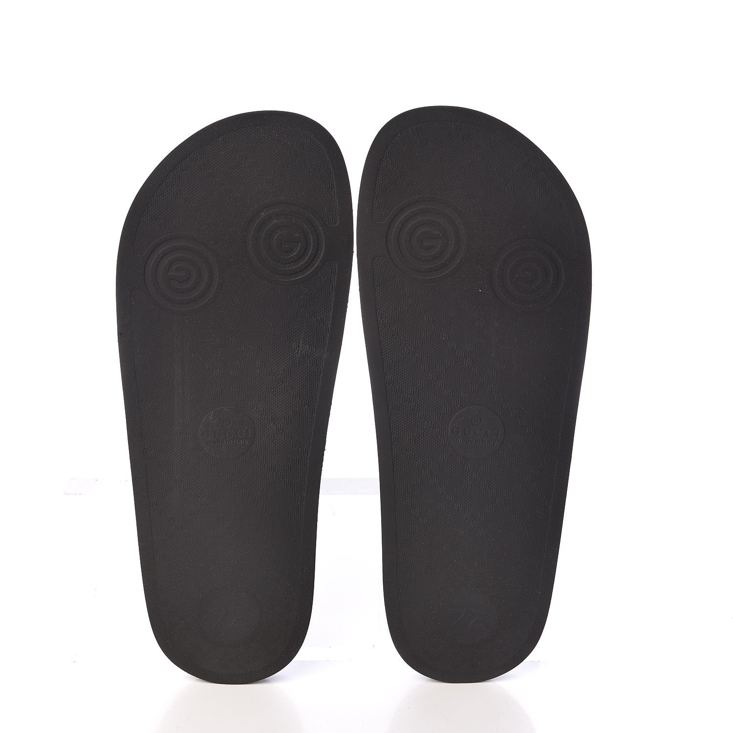 Gucci Rubber Logo Stamped Mens Slide Sandals 7 Black 5 of 9