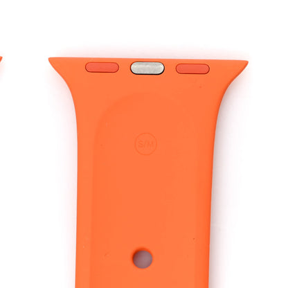 Hermes Silicone 41mm Apple Sports Watch Single Tour Band S/M Orange 4 of 5