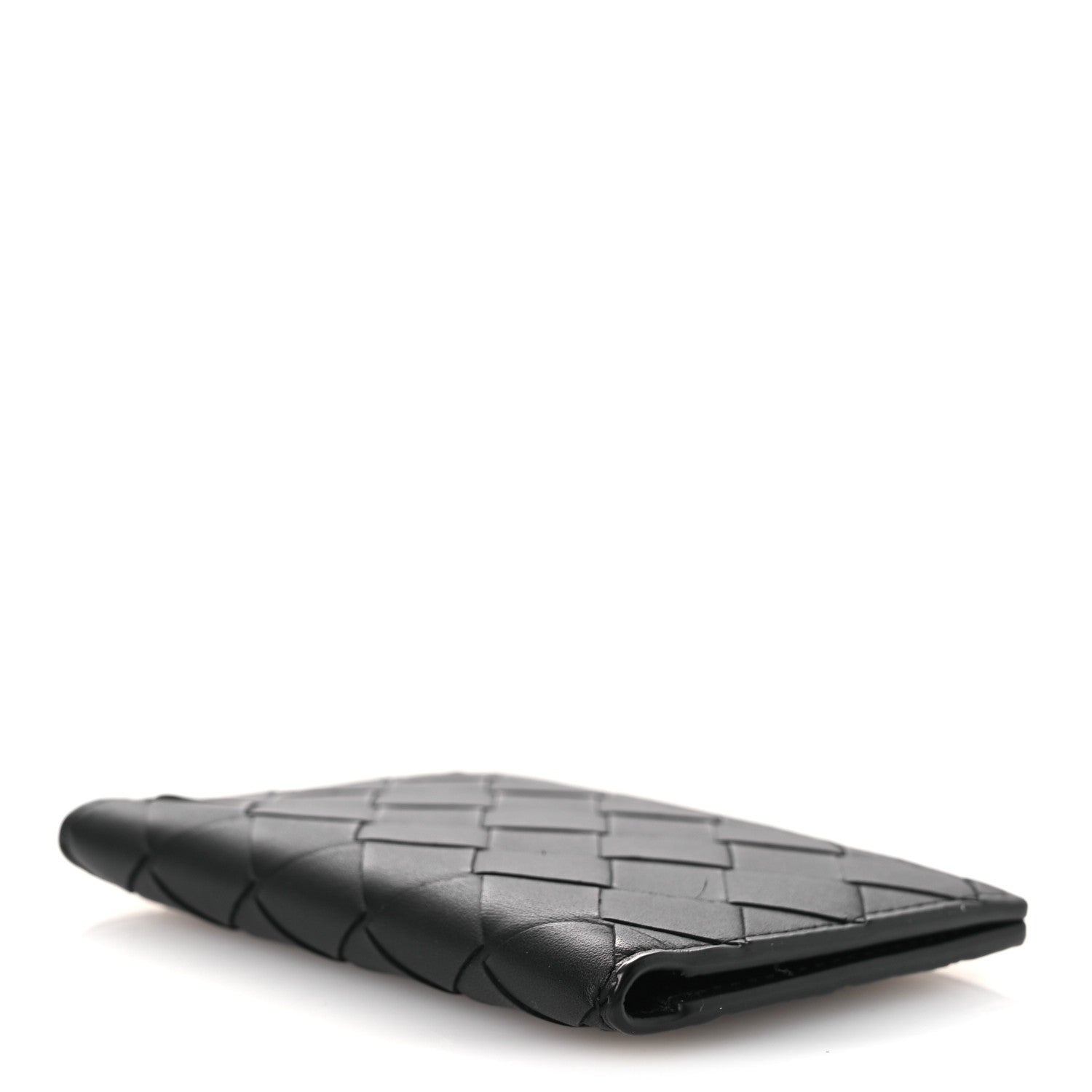 Bottega Veneta Nappa Maxi Intrecciato Bi-Fold Card Holder Black 4 of 6