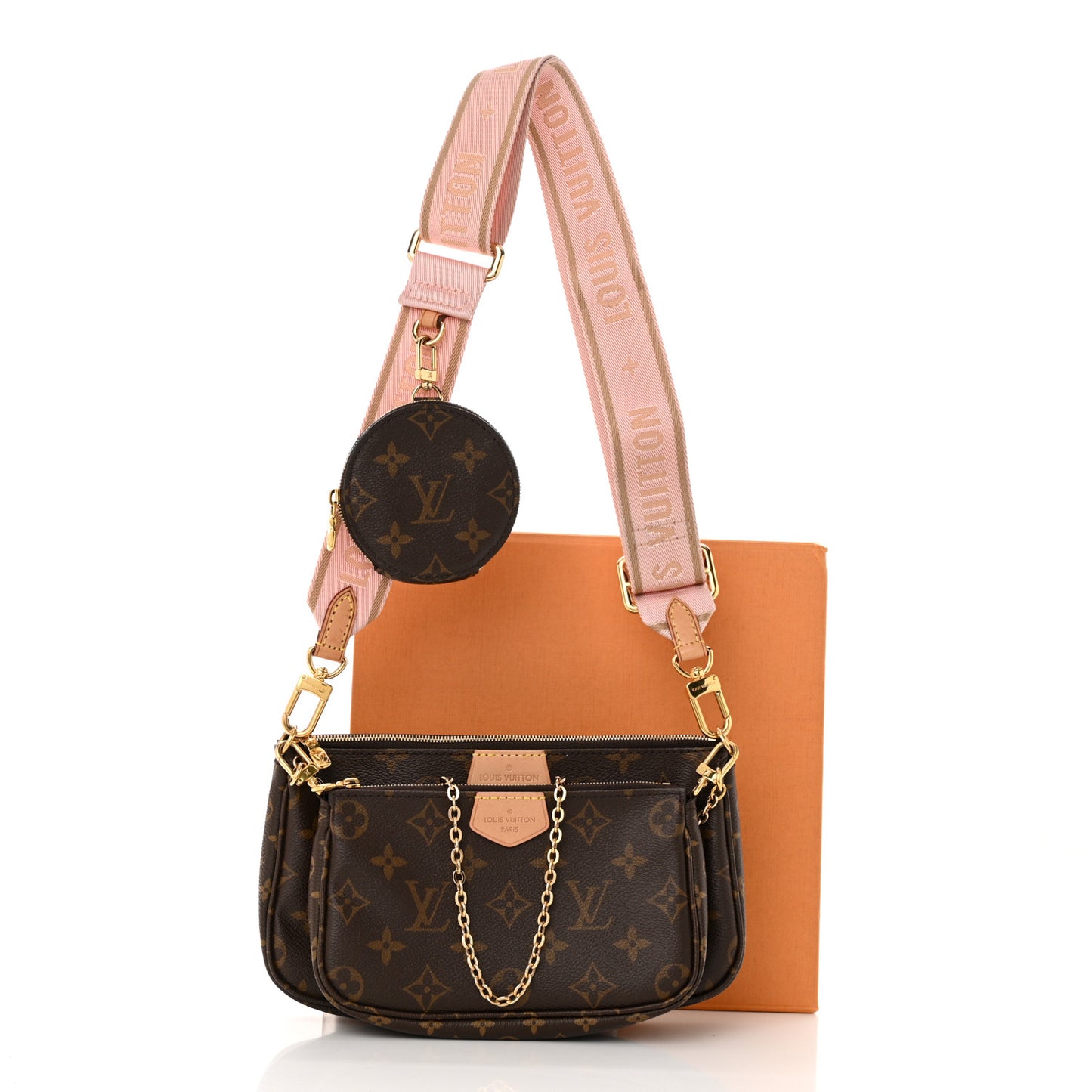 Monogram Multi Pochette Accessories Rose Clair