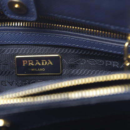 Prada Saffiano Lux Medium Tote Bluette 7 of 17