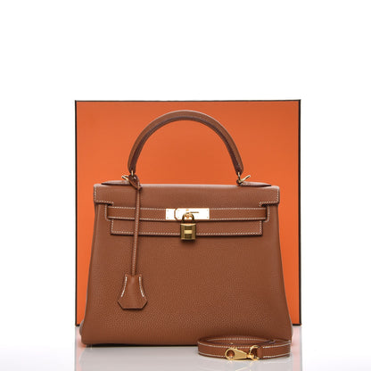Hermes Togo Kelly Retourne 28 Gold 30 of 30
