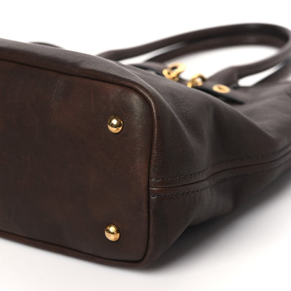 Miu Miu Nappa Medium Aventure Bag Brown 9 of 10
