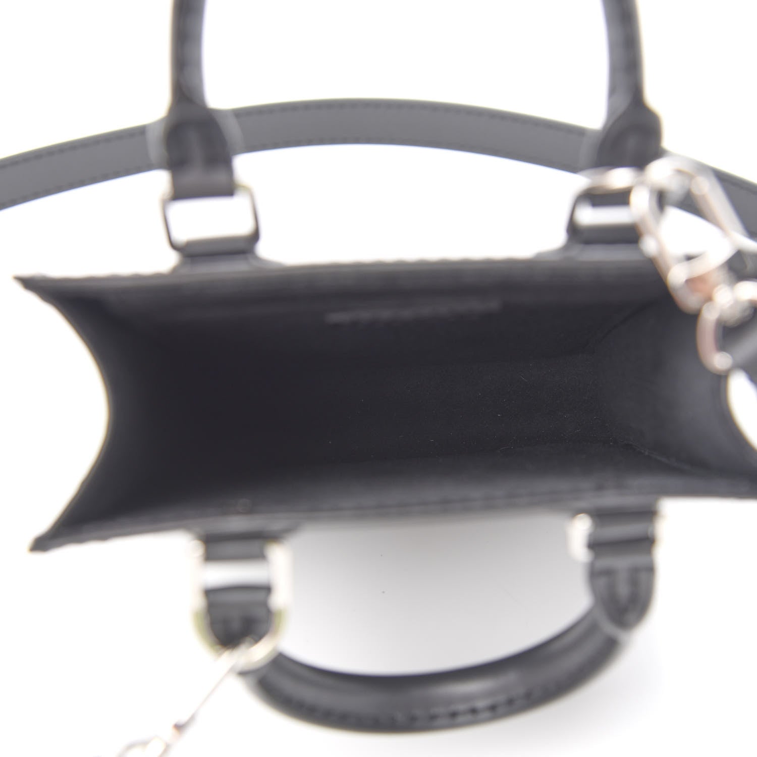 Louis Vuitton Epi Petit Sac Plat Black 4 of 9