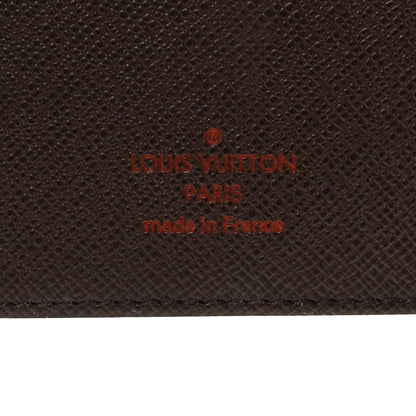 Louis Vuitton Damier Ebene Porte Valeurs Organizer Wallet 6 of 10