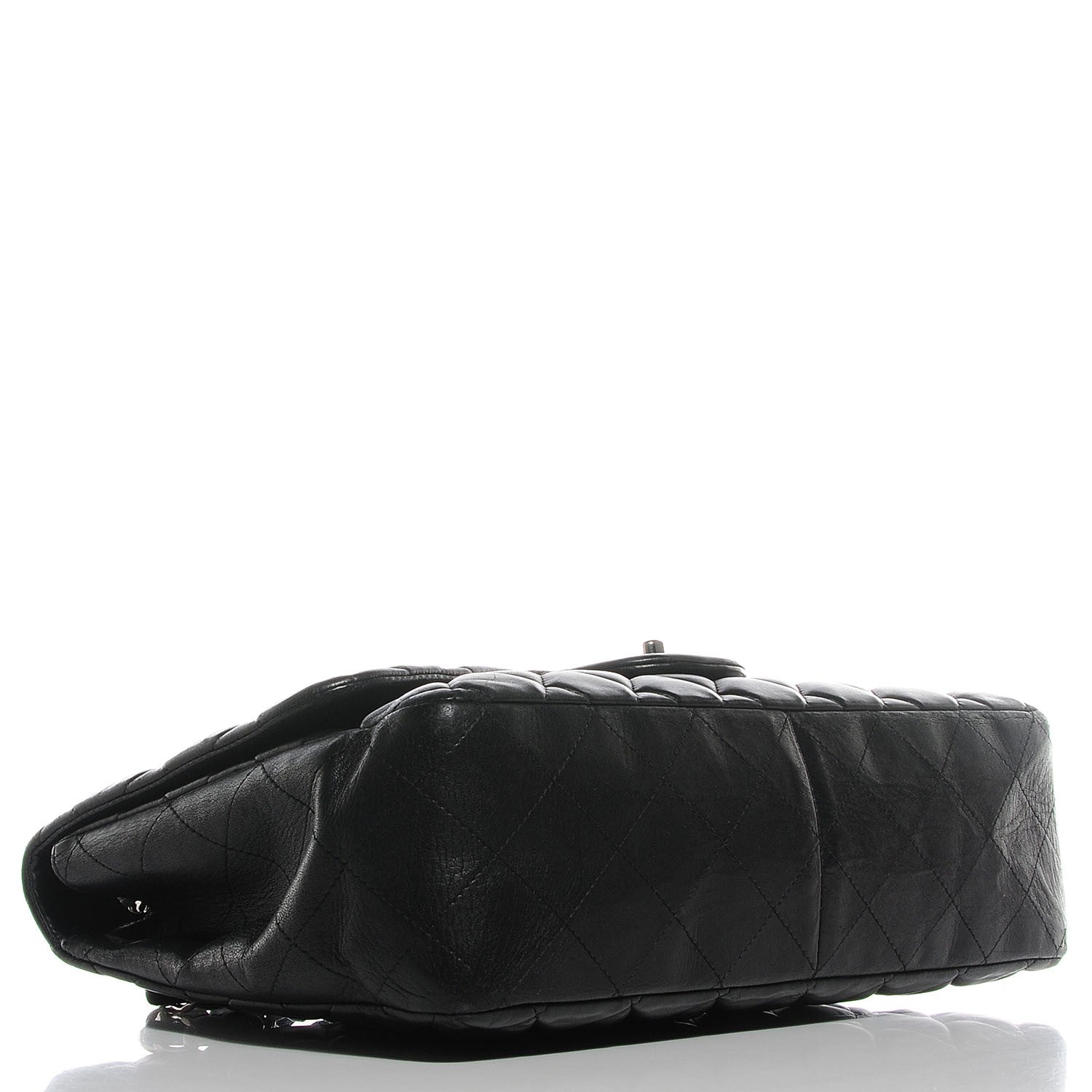 Chanel Lambskin Quilted Jumbo Single Flap Black 4 of 8