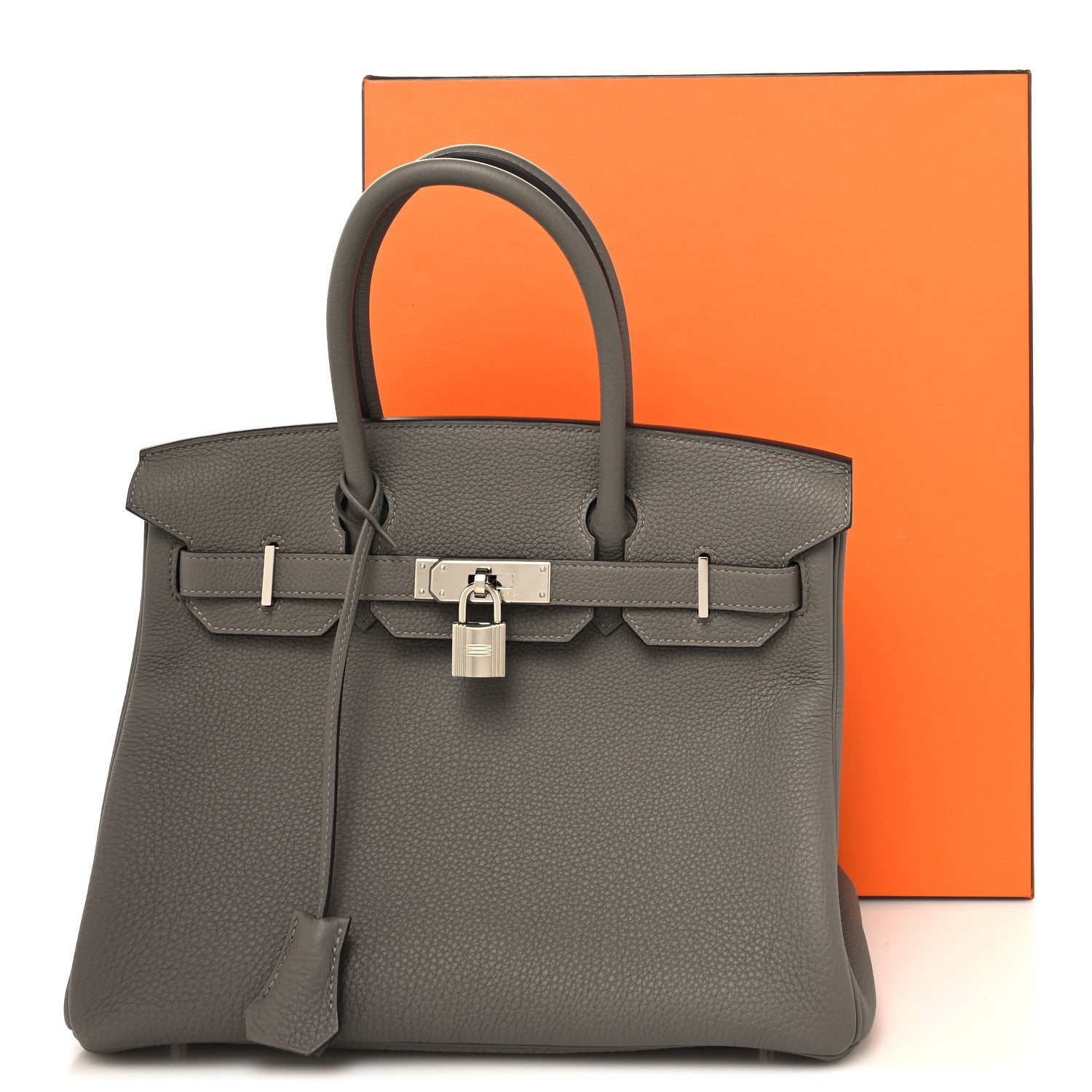Hermes Togo Birkin 30 Gris Meyer 11 of 11