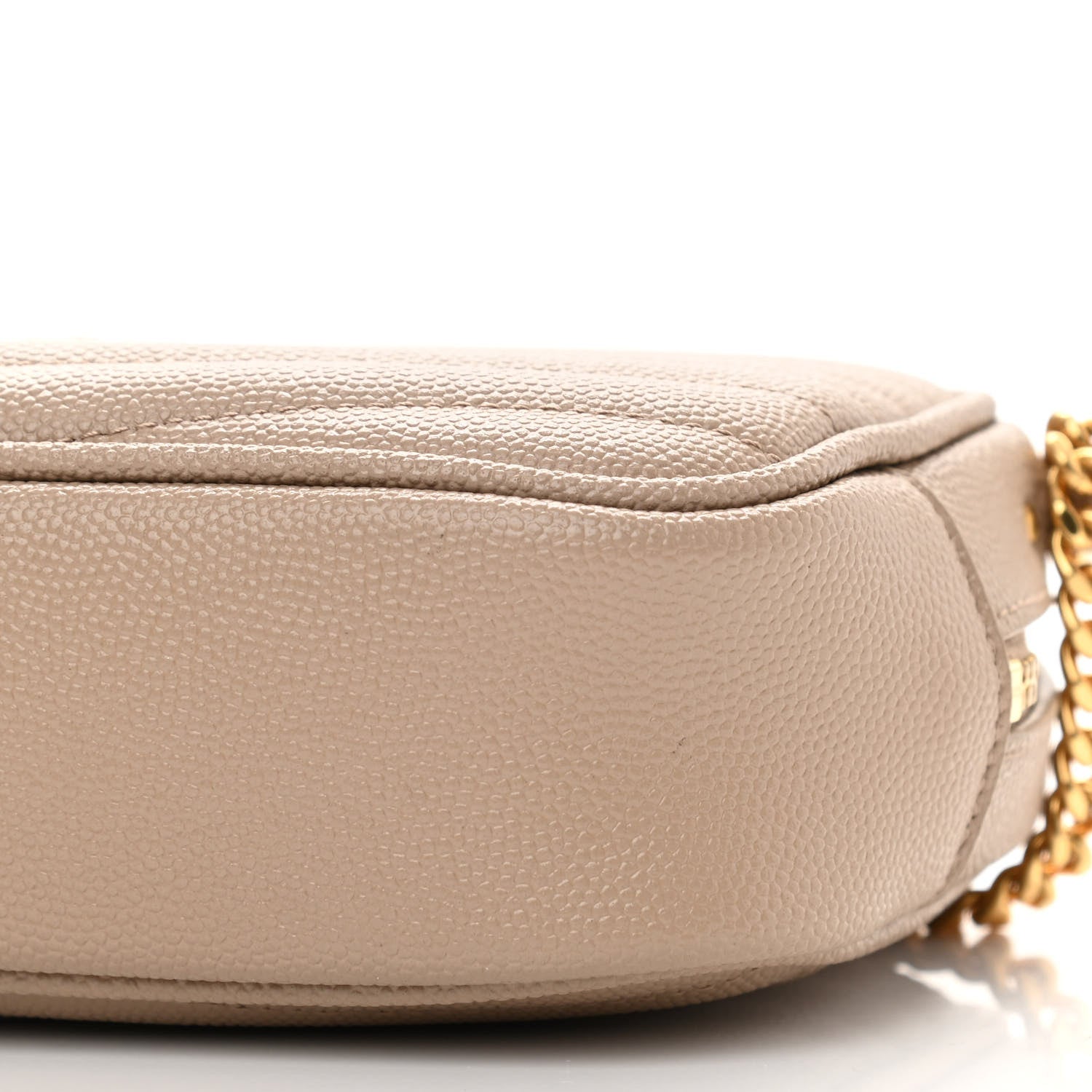 Saint Laurent Grain De Poudre Matelasse Monogram Mini Lou Camera Bag Dark Beige 10 of 10