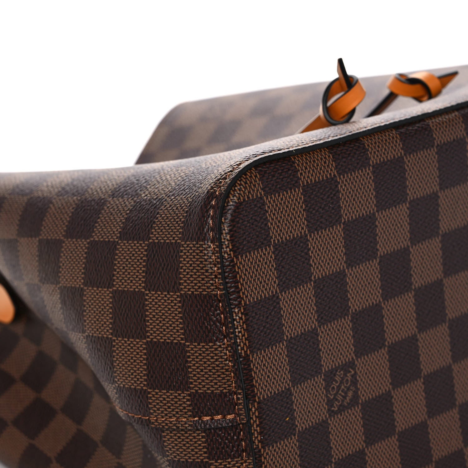 Louis Vuitton Damier Ebene Neonoe MM Safran 9 of 14