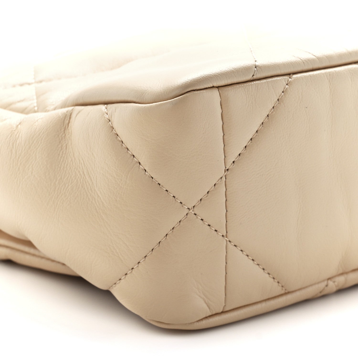 Chanel Lambskin Quilted Medium Chanel 19 Flap Light Beige 9 of 11