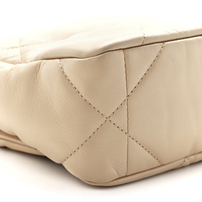 Chanel Lambskin Quilted Medium Chanel 19 Flap Light Beige 9 of 11
