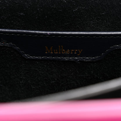 Mulberry Smooth Calfskin Embroidered Floral Harlow Satchel Navy Multicolor 7 of 14