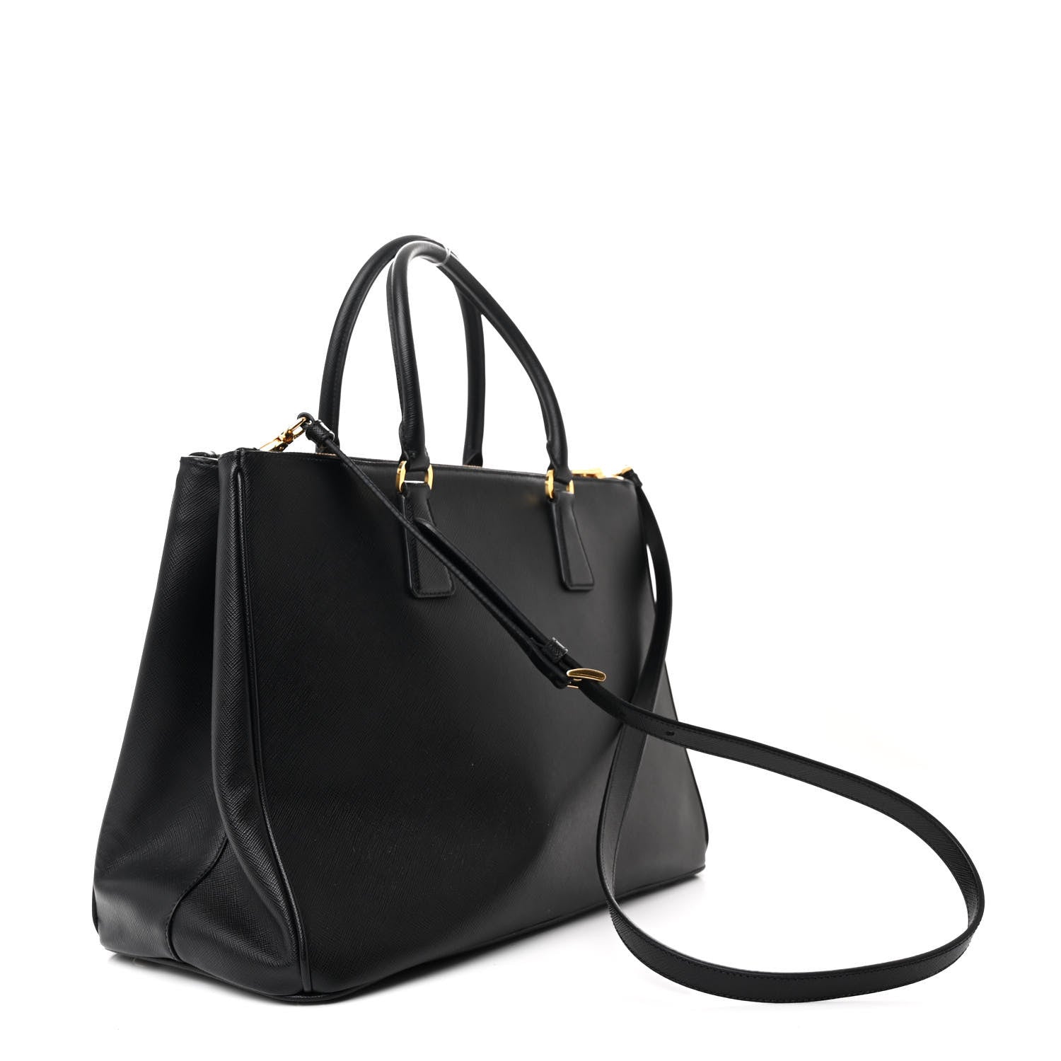 Prada Saffiano Lux Large Galleria Double Zip Tote Black 3 of 10