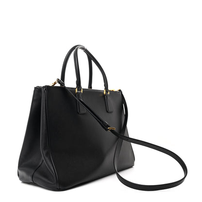 Prada Saffiano Lux Large Galleria Double Zip Tote Black 3 of 10