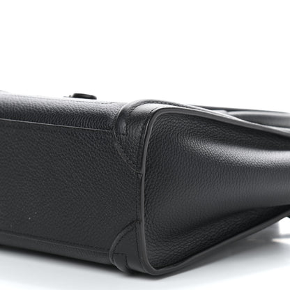 Celine Drummed Calfskin Nano Luggage Black 8 of 8