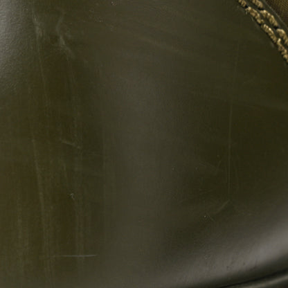 Prada Spazzolato Rois Re-Nylon Metal Triangle Logo Mens Monolith Pouch Pocket 55mm Boots 8 Militare 12 of 14