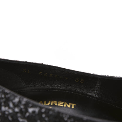 Saint Laurent Glitter Opyum 100 Pumps 38 Black 8 of 10