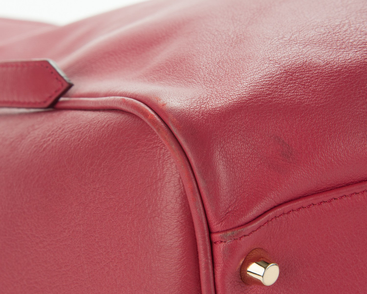 Burberry Calfskin Small Canterbury Tote Dark Pink 7 of 13
