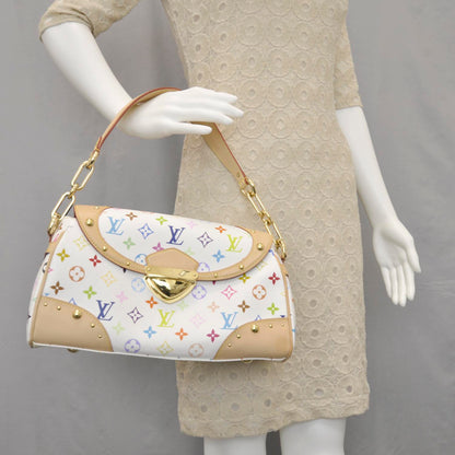 Louis Vuitton Monogram Multicolor Beverly MM White 2 of 9