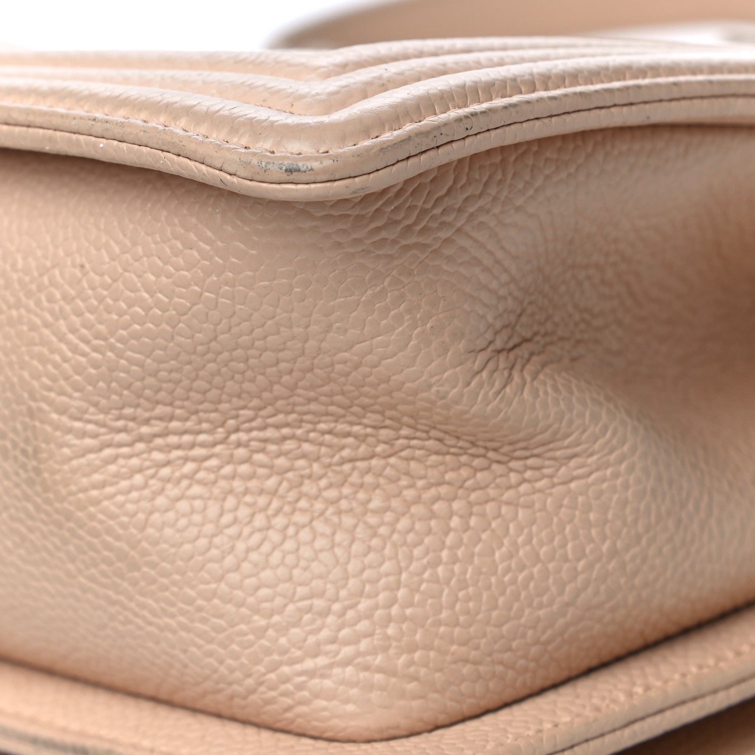 Chanel Caviar Quilted Medium Boy Flap Beige 22 of 27