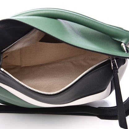 Loewe Calfskin Medium Puzzle Bag Forest Green White Black 5 of 11