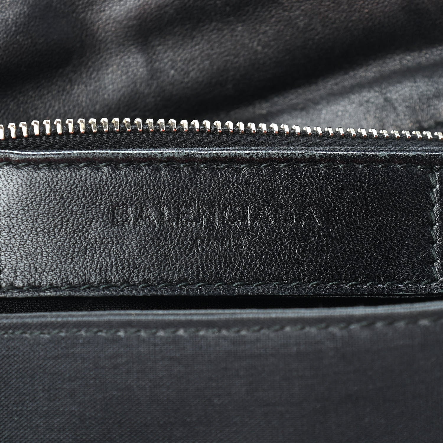 Balenciaga Chevre Gold Metallic Edge Hardware Envelope Clutch Black 6 of 10