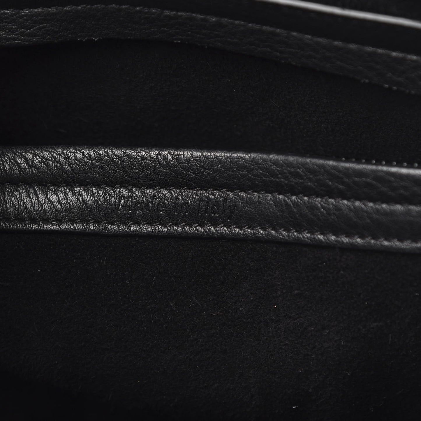 Supple Calfskin Large Phantom Luggage Black