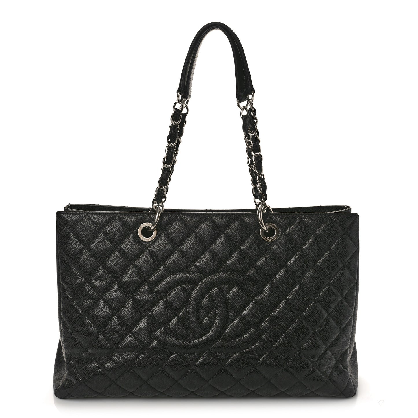 Caviar Quilted XL Grand Shopping Tote GST Black