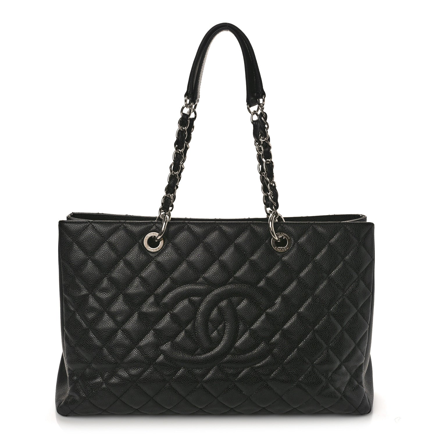 Chanel Caviar Quilted XL Grand Shopping Tote GST Black 1 of 12