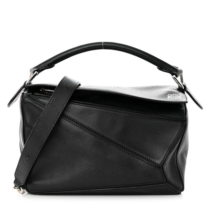 Loewe Calfskin Small Puzzle Bag Black 1 of 19