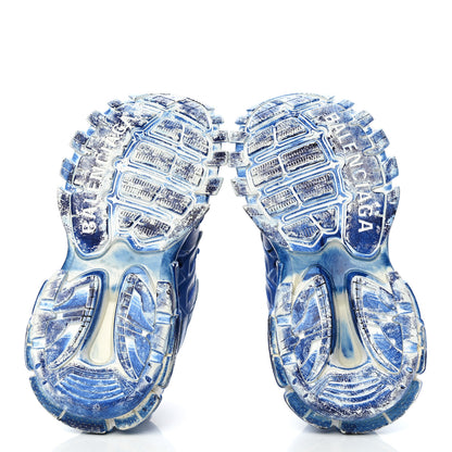 Balenciaga Mesh Nylon Womens Track Sneakers 35 Faded Blue 5 of 9