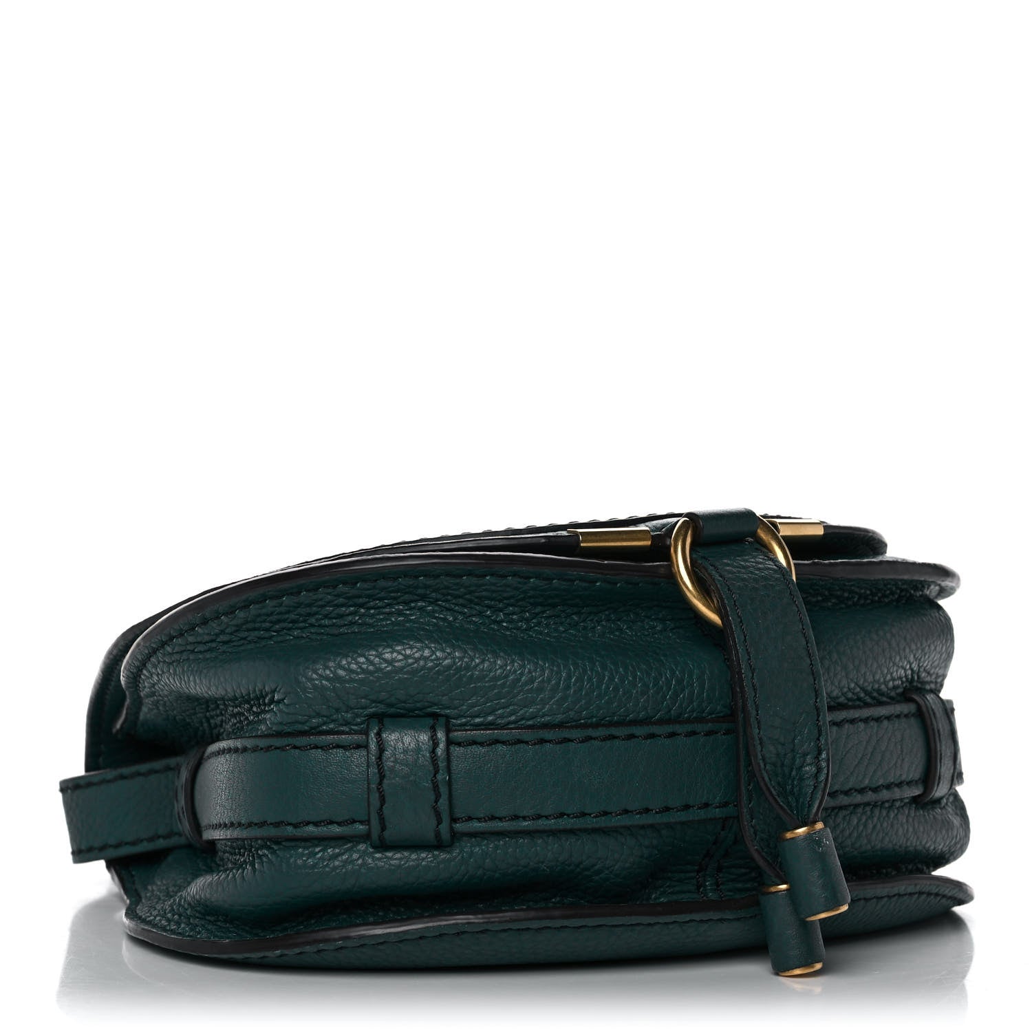 Chloe Calfskin Mini Marcie Round Crossbody Bag Teal 3 of 12