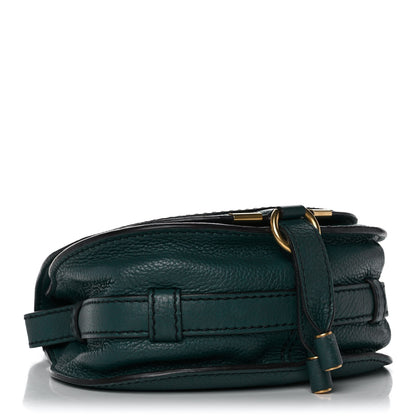 Chloe Calfskin Mini Marcie Round Crossbody Bag Teal 3 of 12