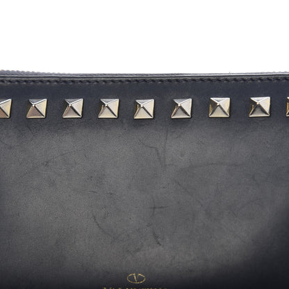 Valentino Garavani Calfskin Rockstud Zip Around Wallet Marine 12 of 13