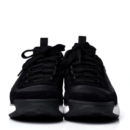 Chanel Velvet Calfskin Mixed Fibers CC Sneakers 37 Black 2 of 6