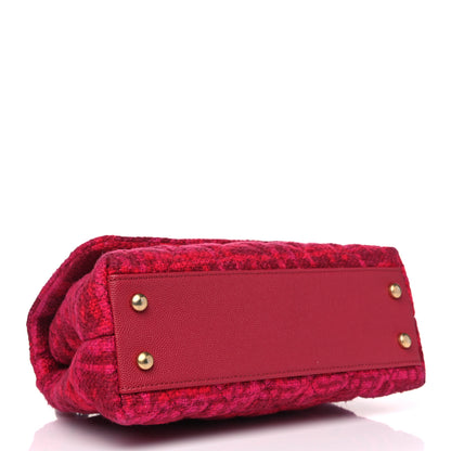 Chanel Tweed Mini Coco Handle Flap Red 3 of 9
