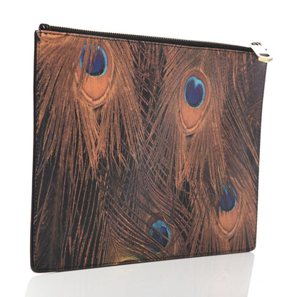 Givenchy Coated Canvas Peacock Print Medium Zip Pouch 3 of 7