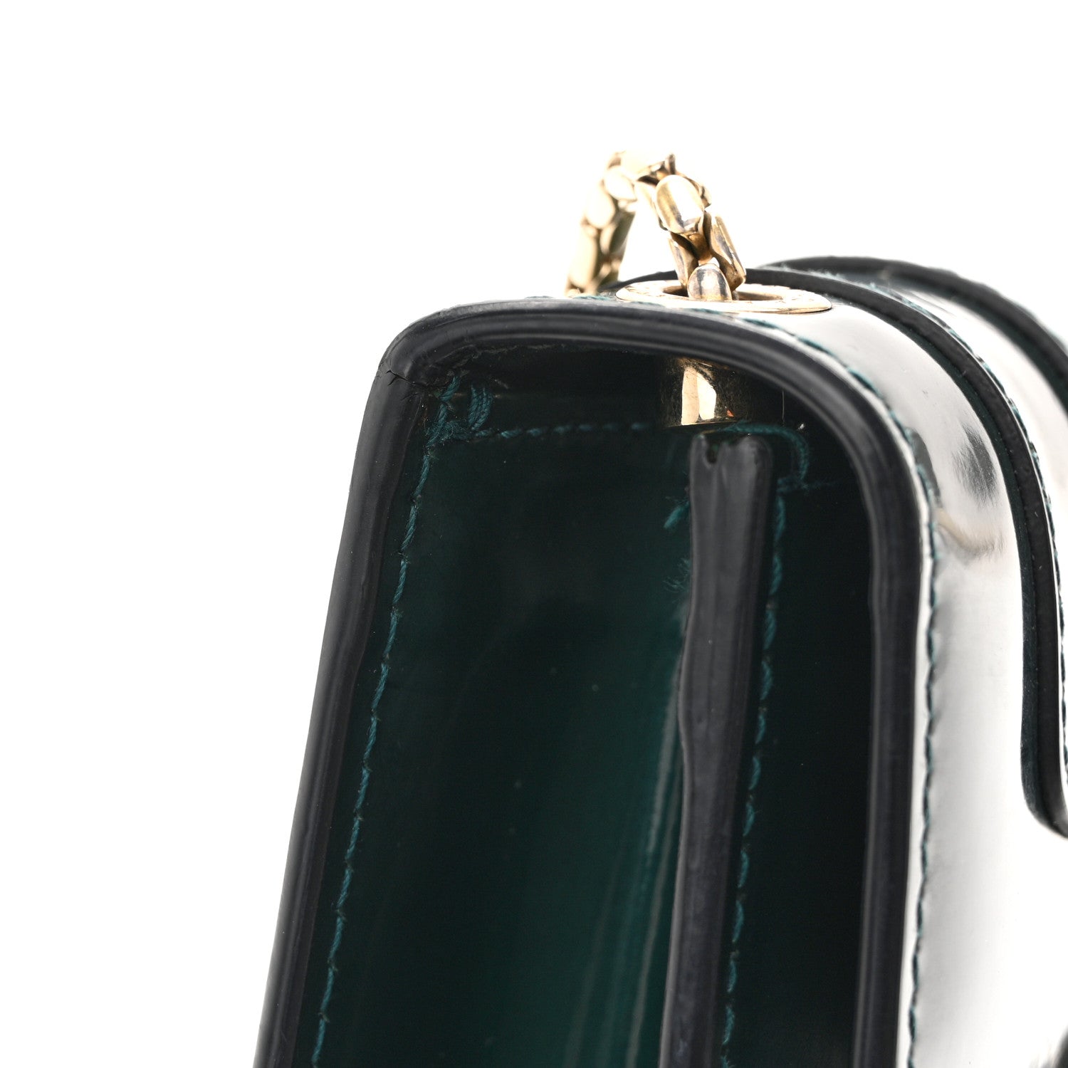 Bulgari Metallic Serpenti Forever Small Shoulder Bag Green 12 of 12