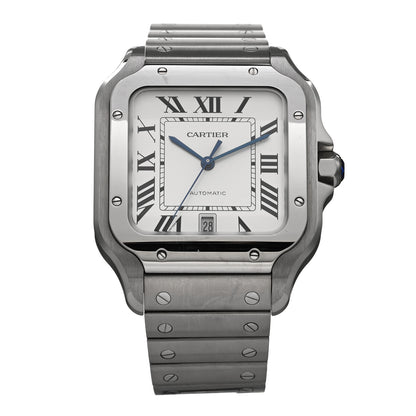 Cartier Stainless Steel 39.8mm Santos De Cartier Automatic Watch 1 of 5