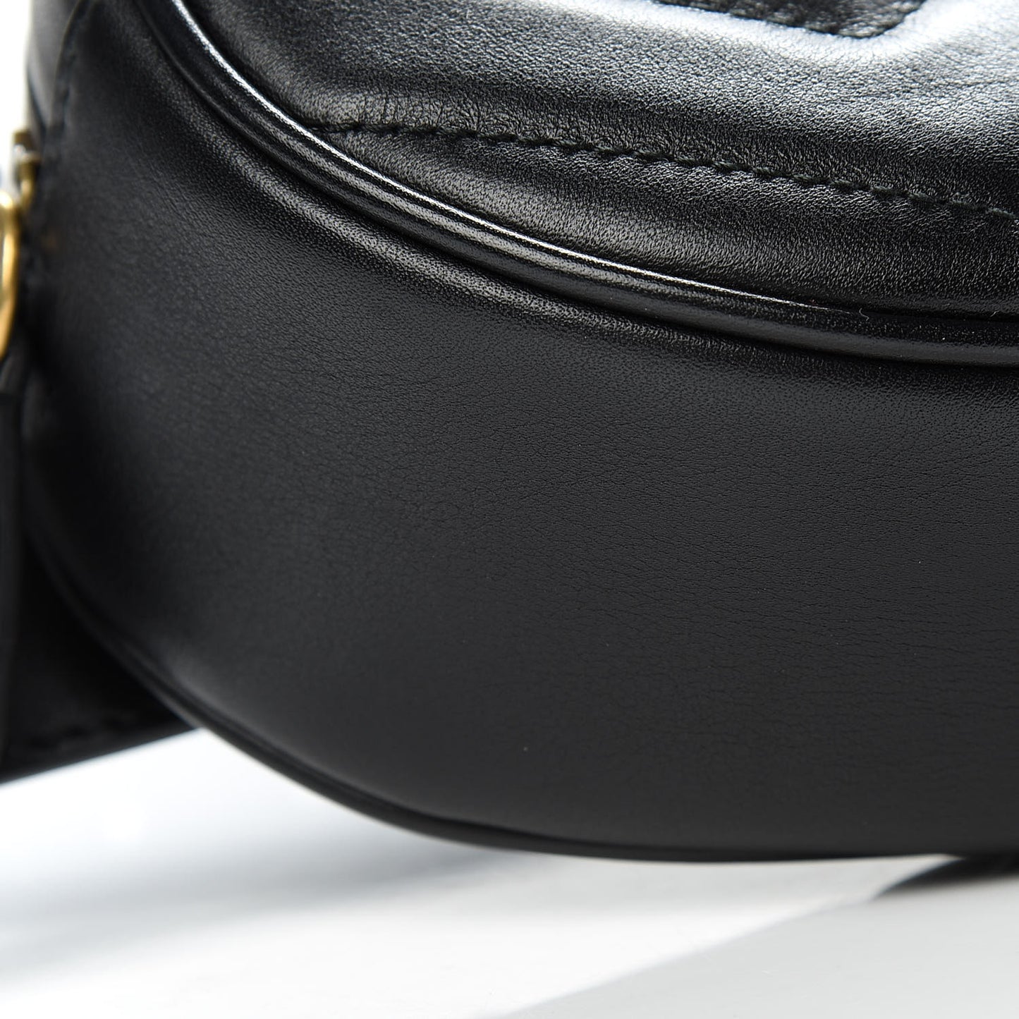 Calfskin Matelasse GG Marmont Belt Bag 85 34 Black