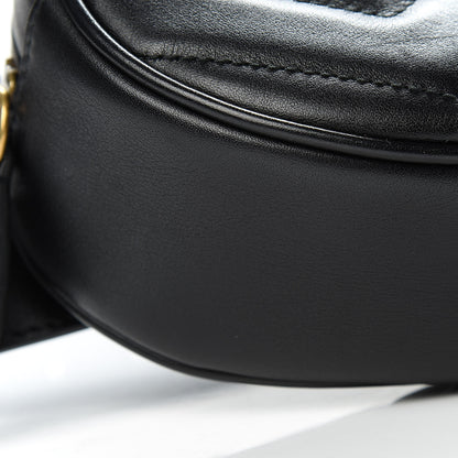 Gucci Calfskin Matelasse GG Marmont Belt Bag 85 34 Black 9 of 11