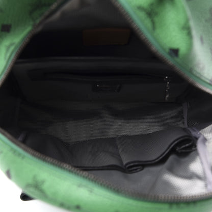 MCM Visetos Small Side Stud Stark Backpack Green 4 of 9